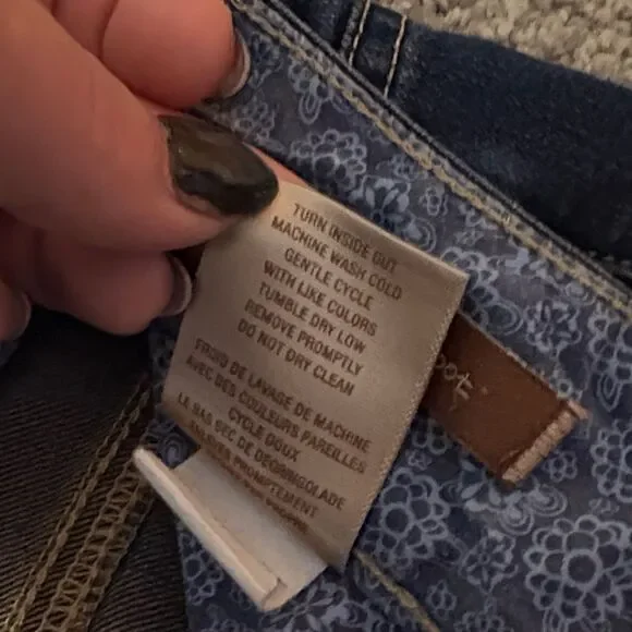 Y2K PAIGE Dark Indigo Women's Boot Cut Jeans. Size 27. - Picture 4 of 12